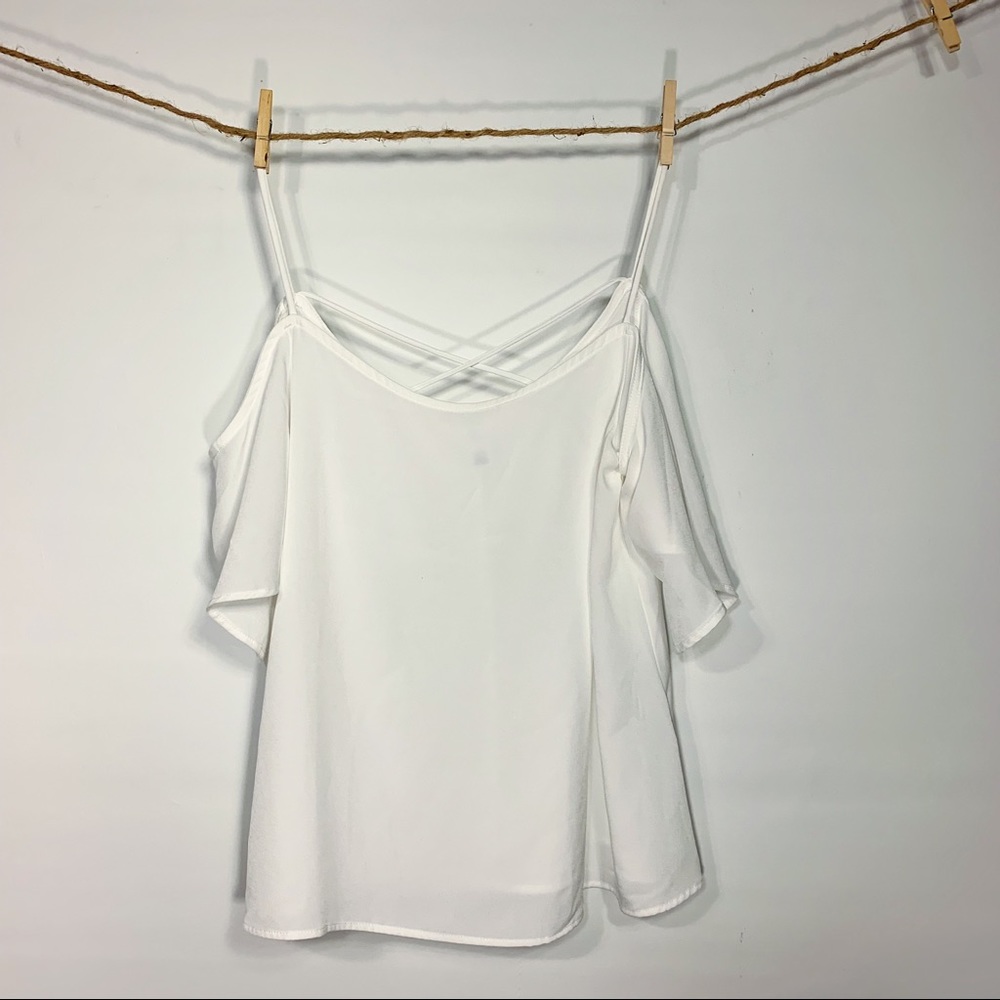 White Criss Cross BP Top Size Large